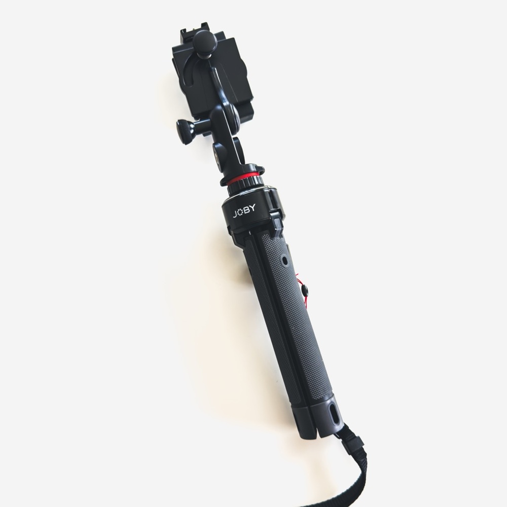 Black Extendable Telepod/Vlogging/Tripod with Adjustable Phone Mount